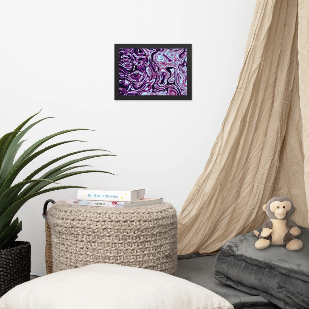 Cuadro enmarcado premium, diseño Nocturno en 30 × 21 cm: 17893