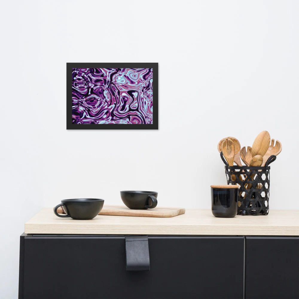 Cuadro enmarcado premium, diseño Nocturno en 30 × 21 cm: 17901