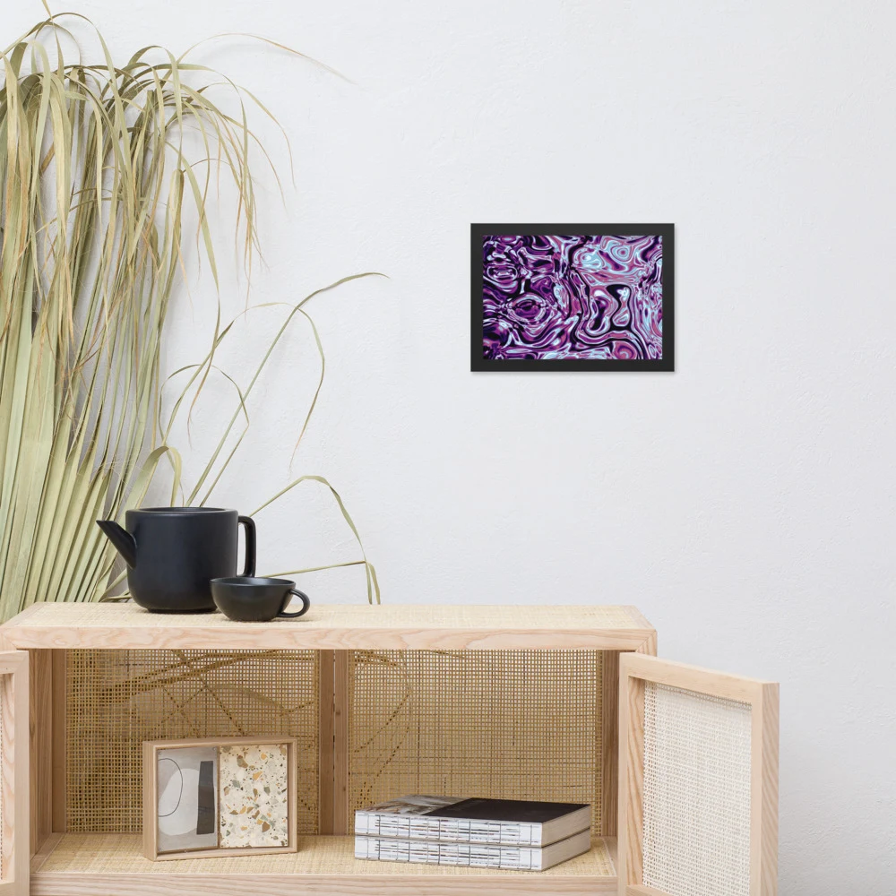 Cuadro enmarcado premium, diseño Nocturno en 30 × 21 cm: 17909