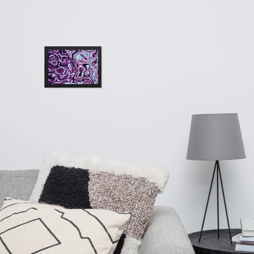 Cuadro enmarcado premium, diseño Nocturno en 30 × 21 cm: 17917