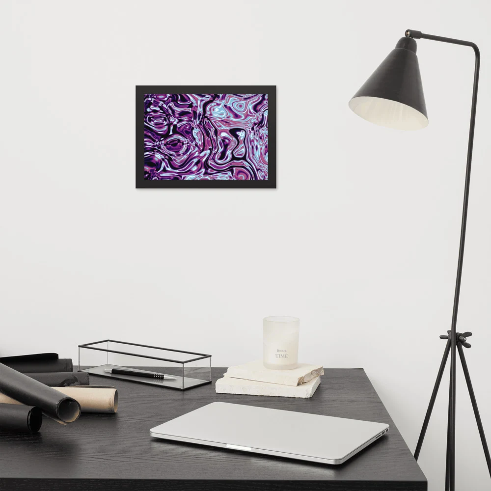 Cuadro enmarcado premium, diseño Nocturno en 30 × 21 cm: 17925