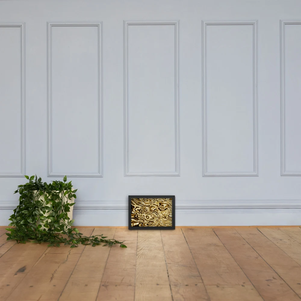 Cuadro enmarcado premium, diseño Oro en 30 × 21 cm: 17835
