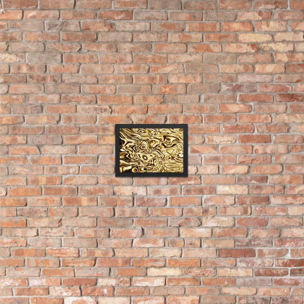 Cuadro enmarcado premium, diseño Oro en 30 × 21 cm: 17859