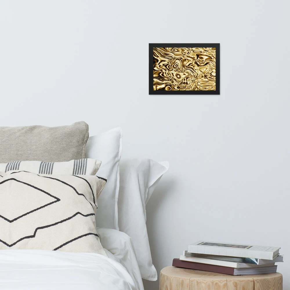 Cuadro enmarcado premium, diseño Oro en 30 × 21 cm: 17885