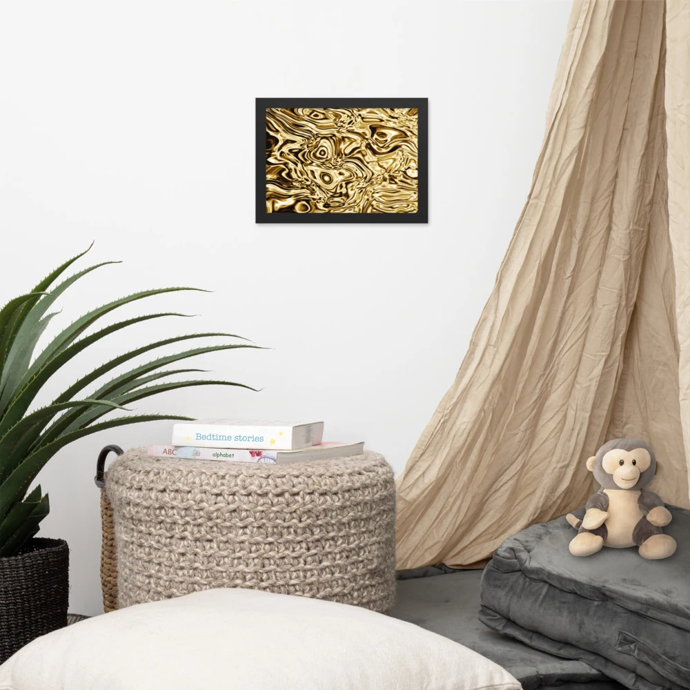 Cuadro enmarcado premium, diseño Oro en 30 × 21 cm: 17893