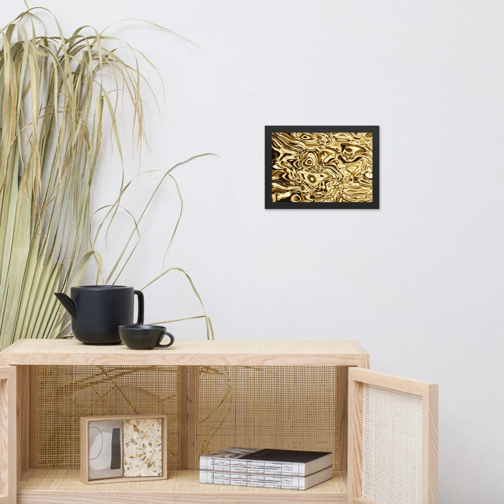 Cuadro enmarcado premium, diseño Oro en 30 × 21 cm: 17909