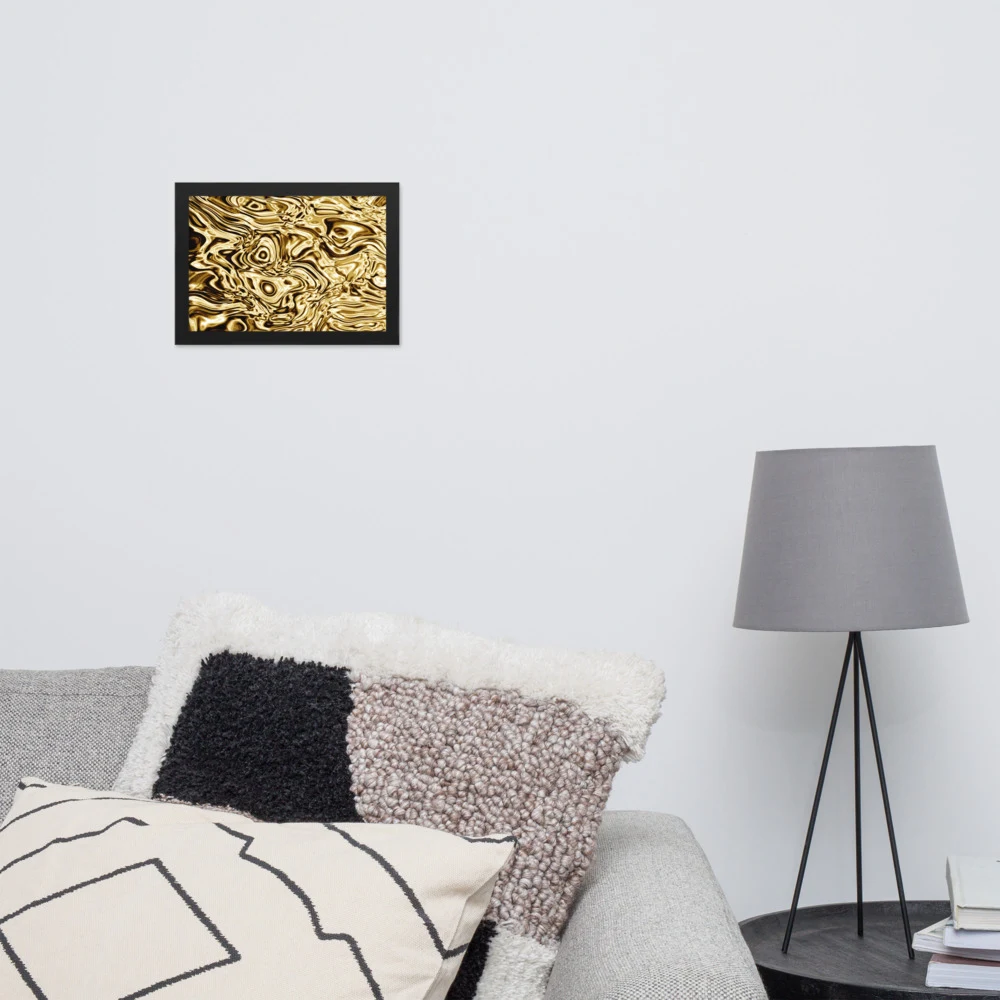 Cuadro enmarcado premium, diseño Oro en 30 × 21 cm: 17917