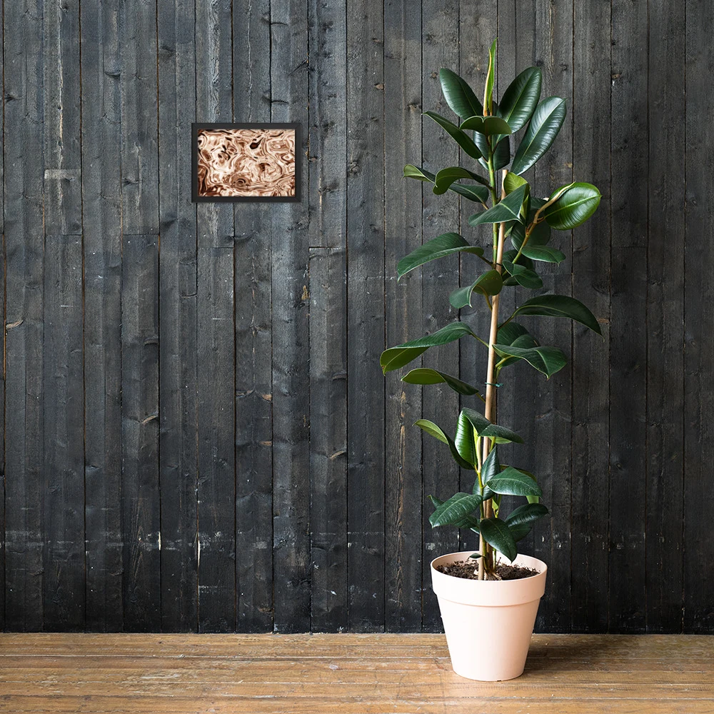 Cuadro enmarcado premium, diseño Oro rosa en 30 × 21 cm: 17829