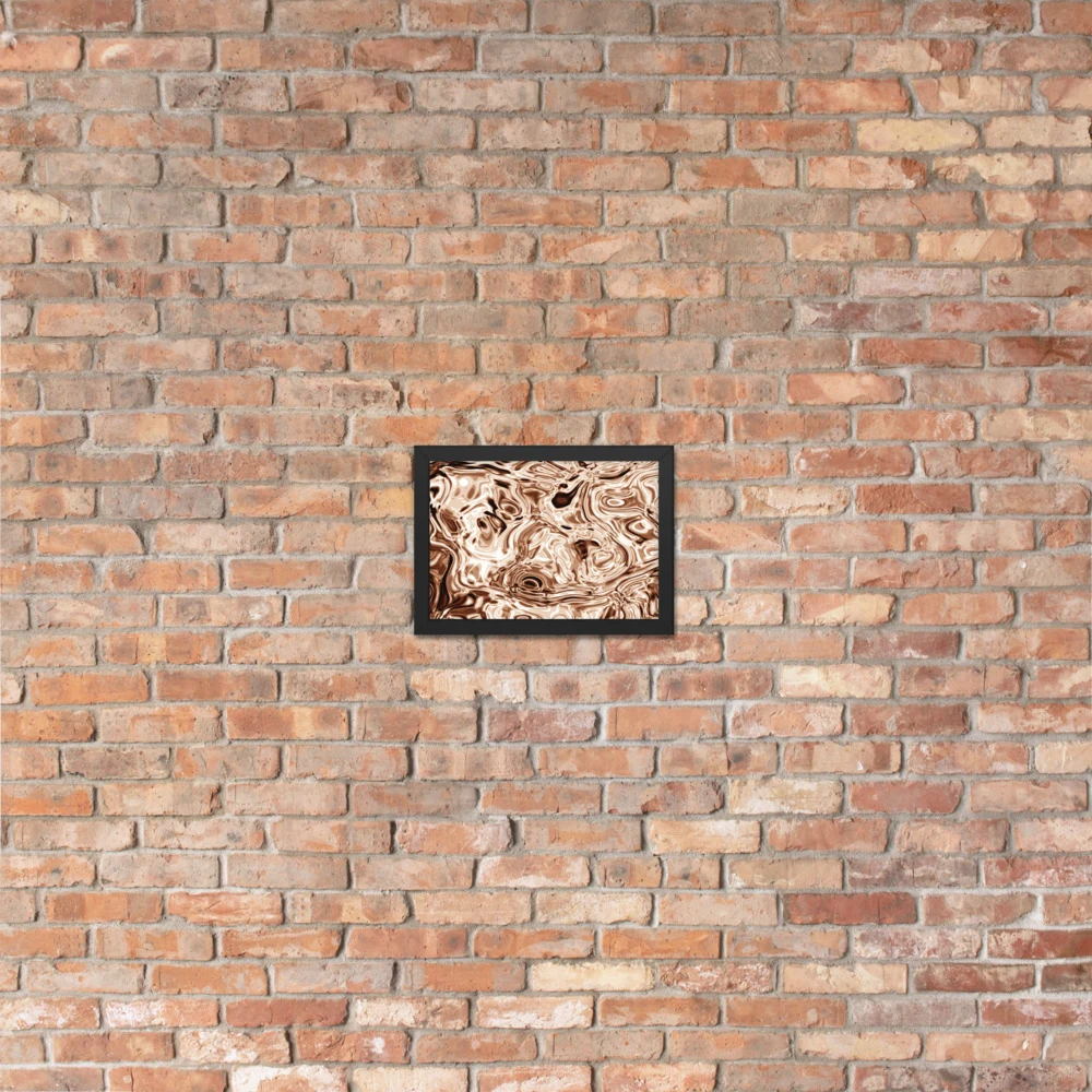 Cuadro enmarcado premium, diseño Oro rosa en 30 × 21 cm: 17859