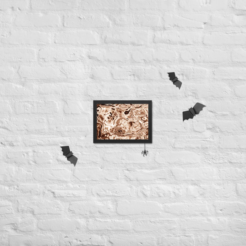 Cuadro enmarcado premium, diseño Oro rosa en 30 × 21 cm: 17861