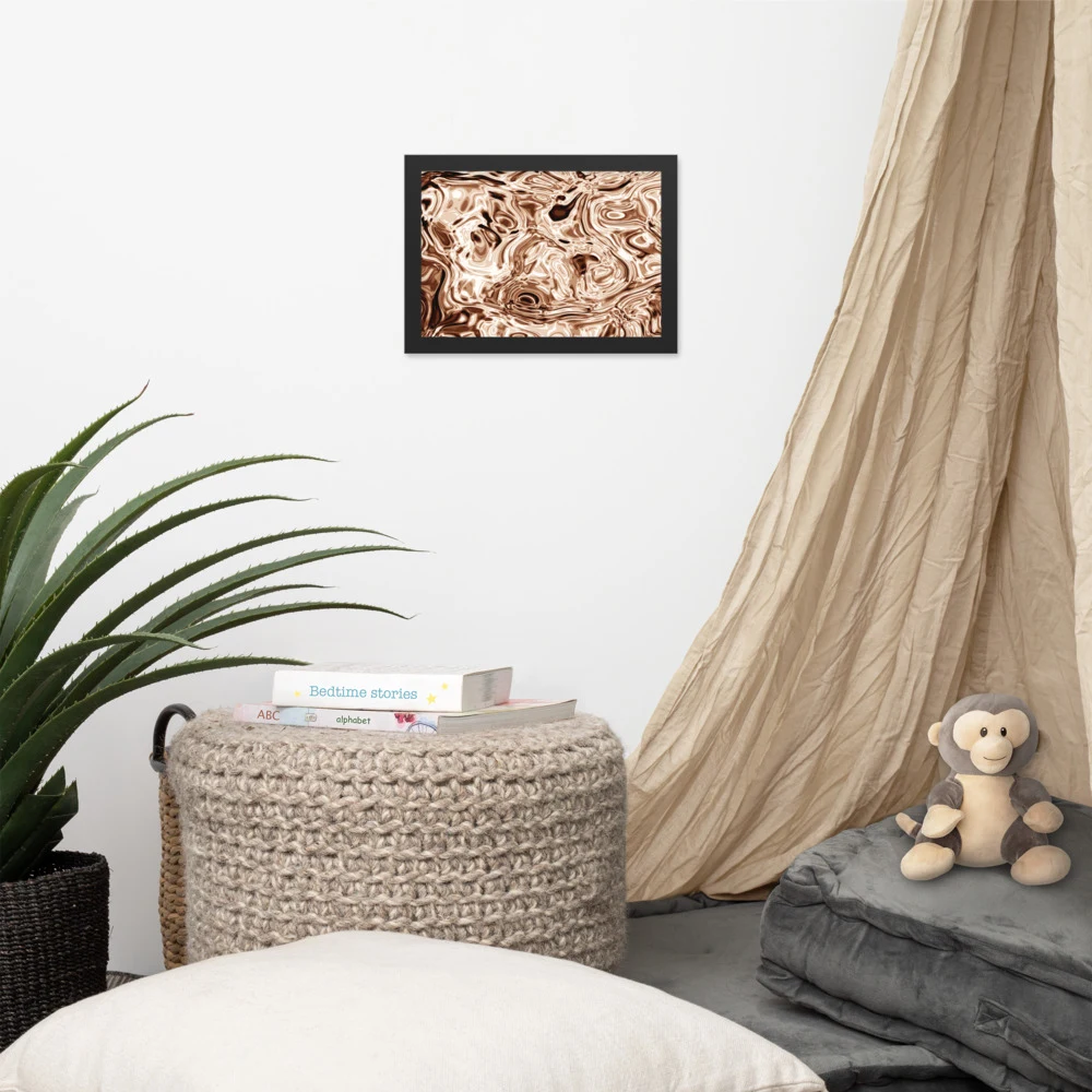 Cuadro enmarcado premium, diseño Oro rosa en 30 × 21 cm: 17893