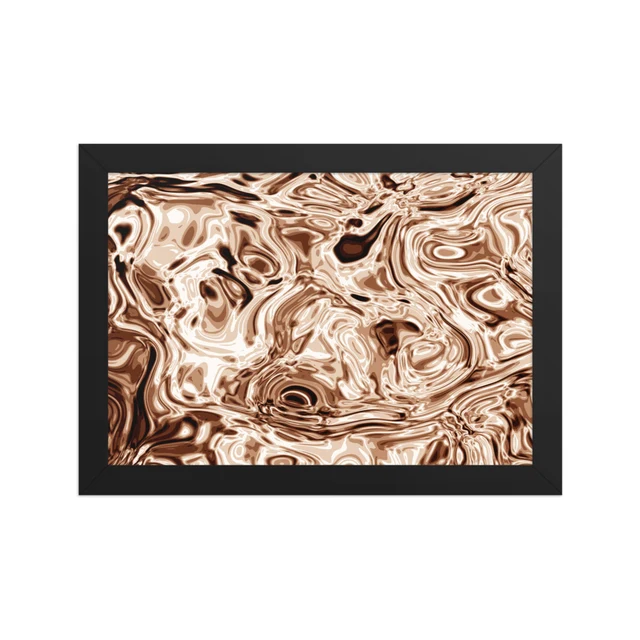 Cuadro enmarcado premium, diseño Oro rosa
