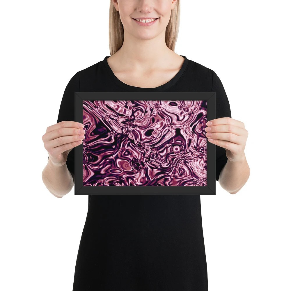 Cuadro enmarcado premium, diseño Orquídea en 30 × 21 cm: 17815