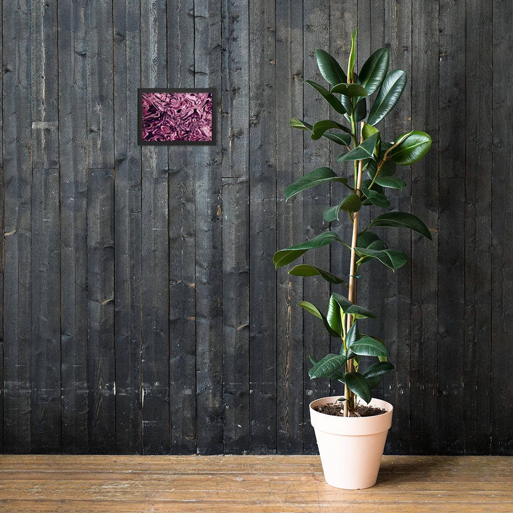 Cuadro enmarcado premium, diseño Orquídea en 30 × 21 cm: 17829