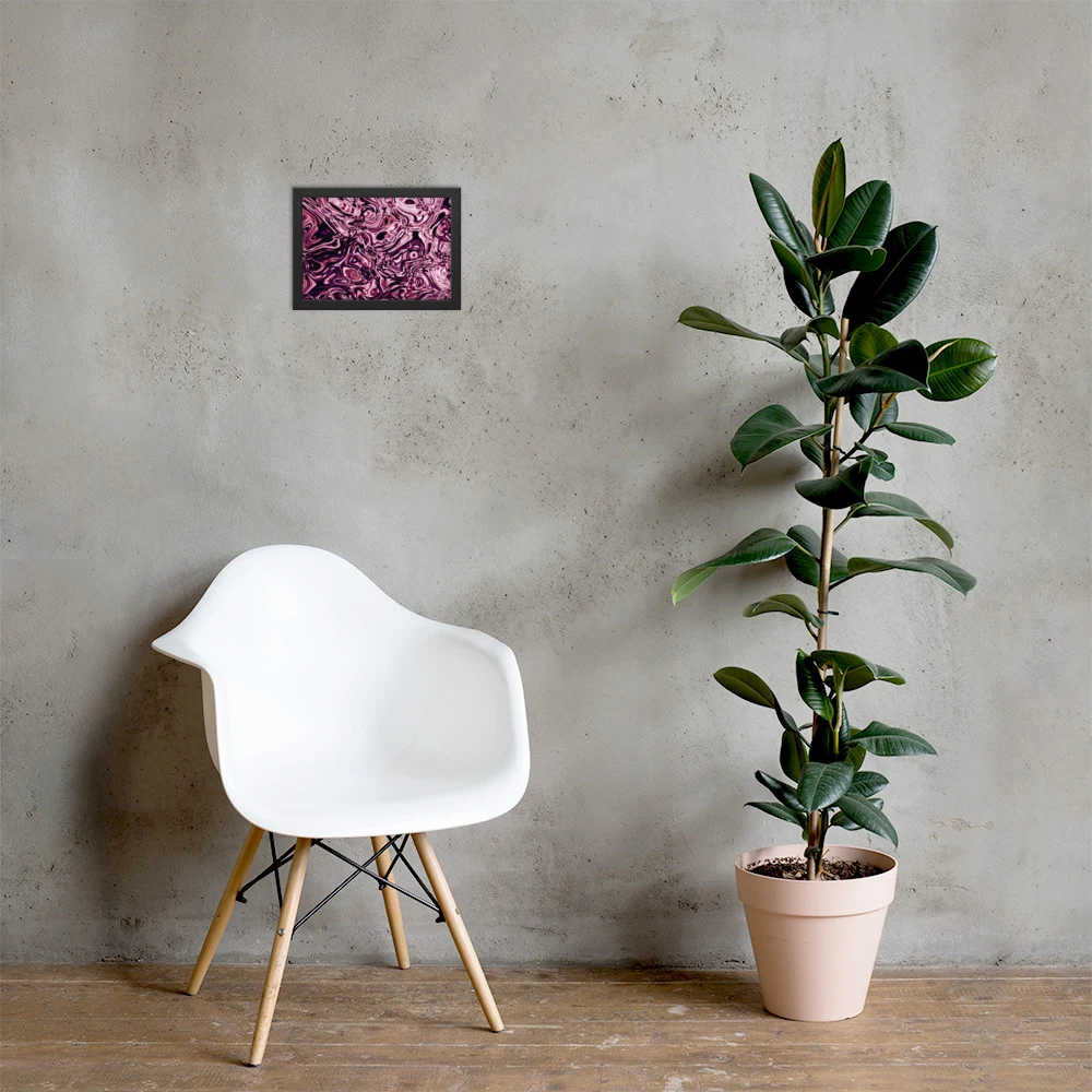 Cuadro enmarcado premium, diseño Orquídea en 30 × 21 cm: 17841