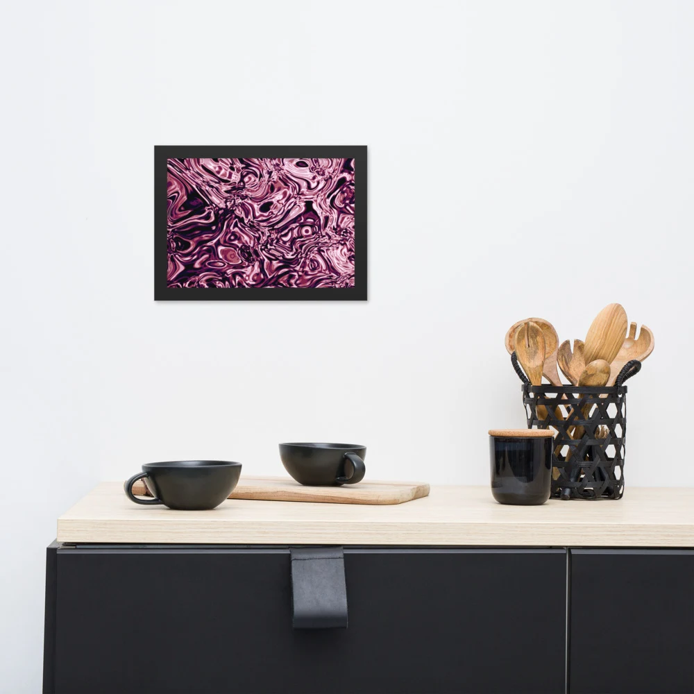 Cuadro enmarcado premium, diseño Orquídea en 30 × 21 cm: 17901