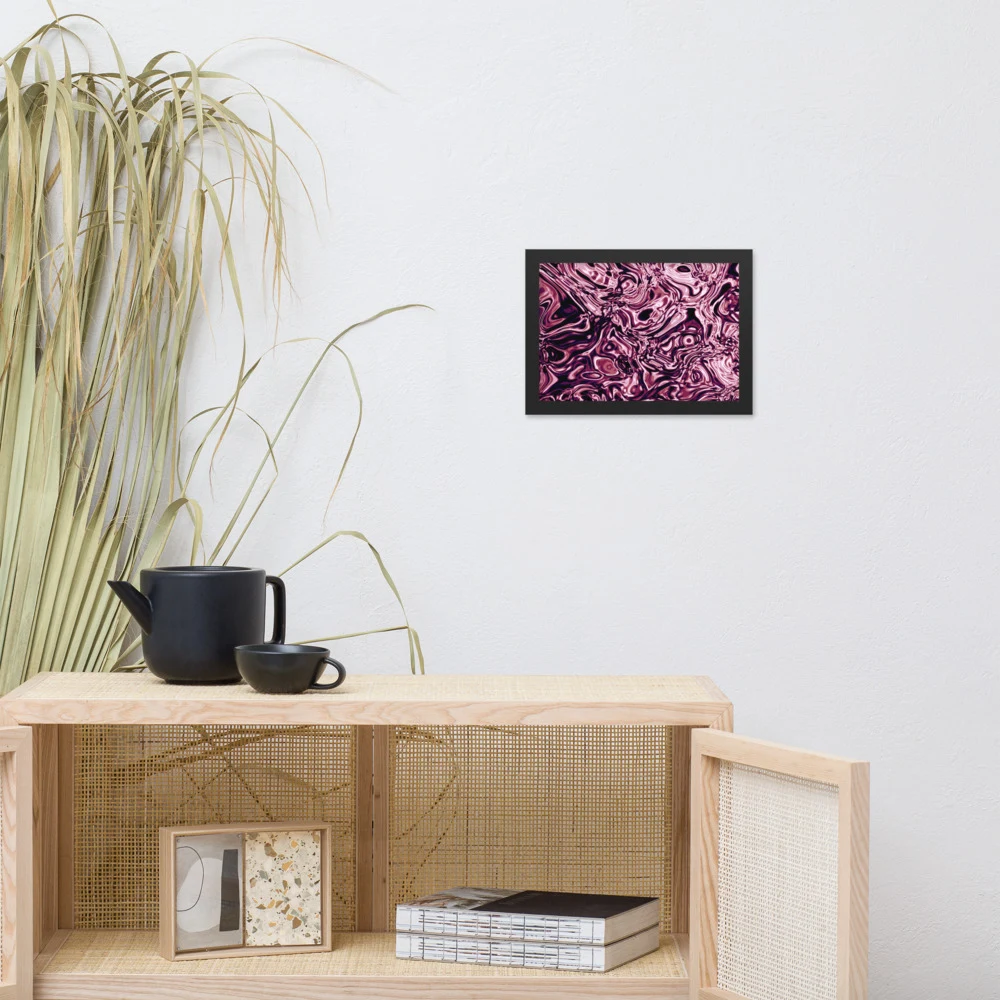 Cuadro enmarcado premium, diseño Orquídea en 30 × 21 cm: 17909