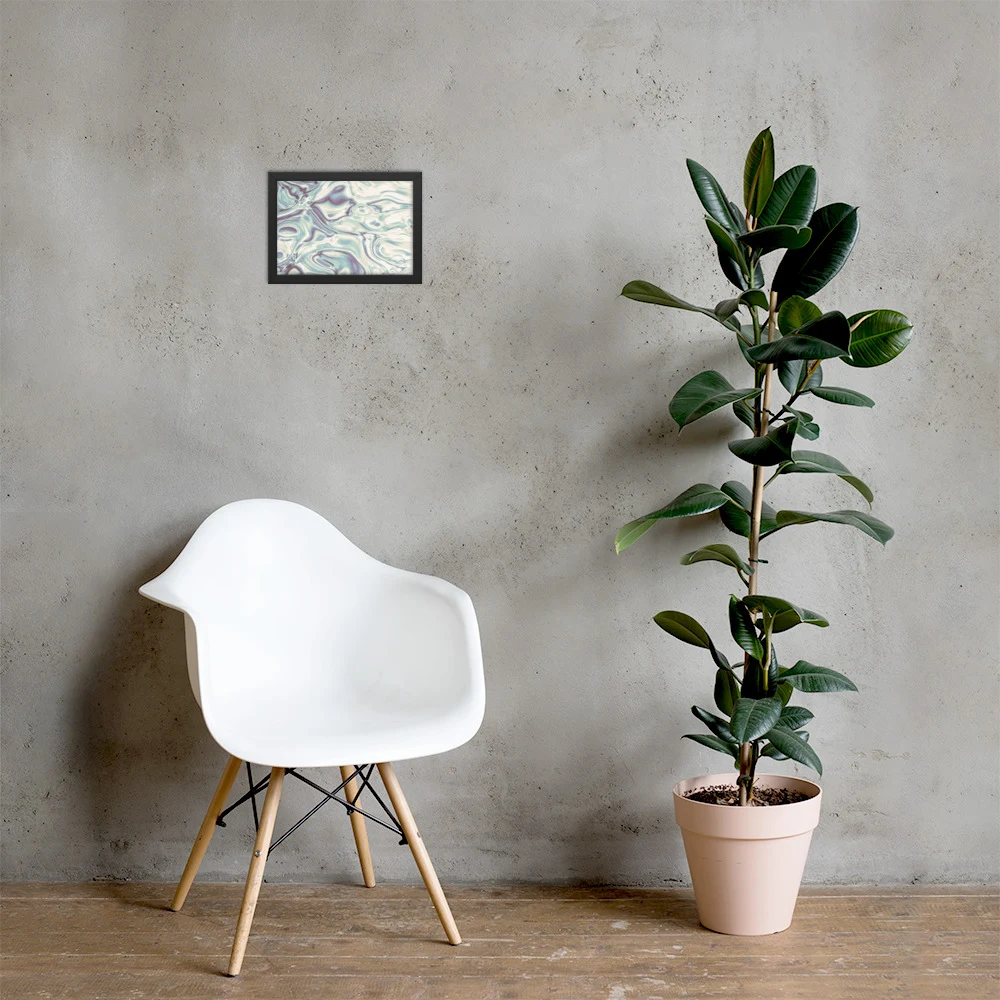 Cuadro enmarcado premium, diseño Perla en 30 × 21 cm: 17841