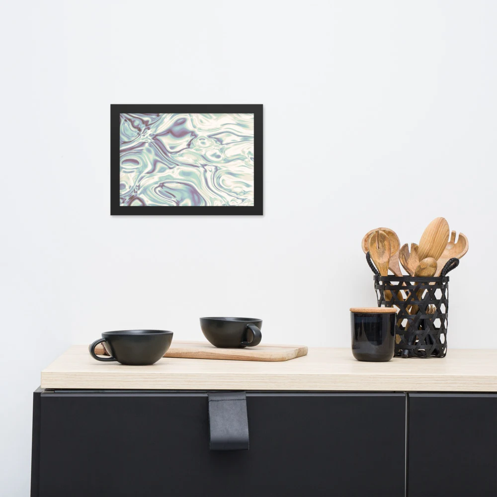 Cuadro enmarcado premium, diseño Perla en 30 × 21 cm: 17901
