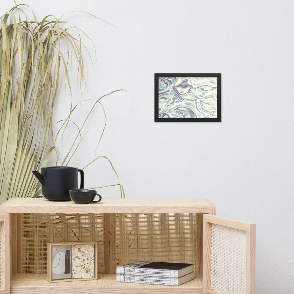 Cuadro enmarcado premium, diseño Perla en 30 × 21 cm: 17909