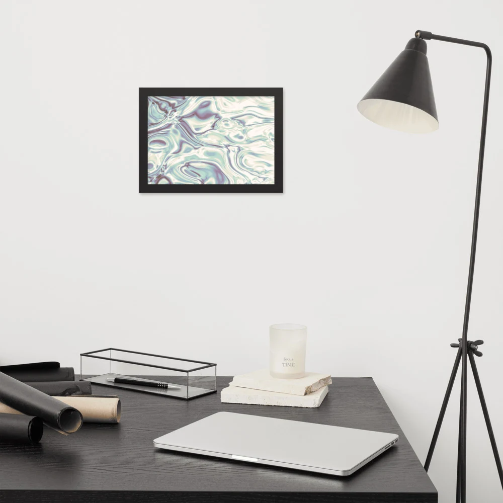 Cuadro enmarcado premium, diseño Perla en 30 × 21 cm: 17925