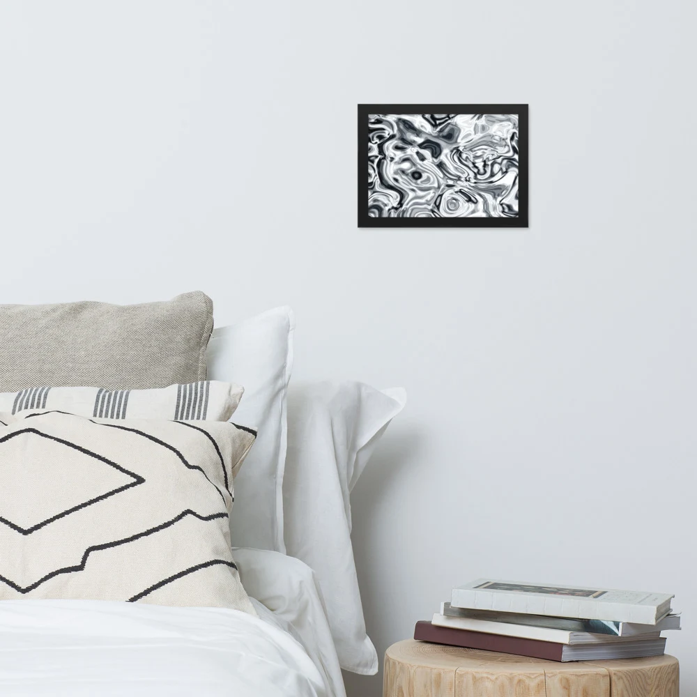 Cuadro enmarcado premium, diseño Plata en 30 × 21 cm: 17885