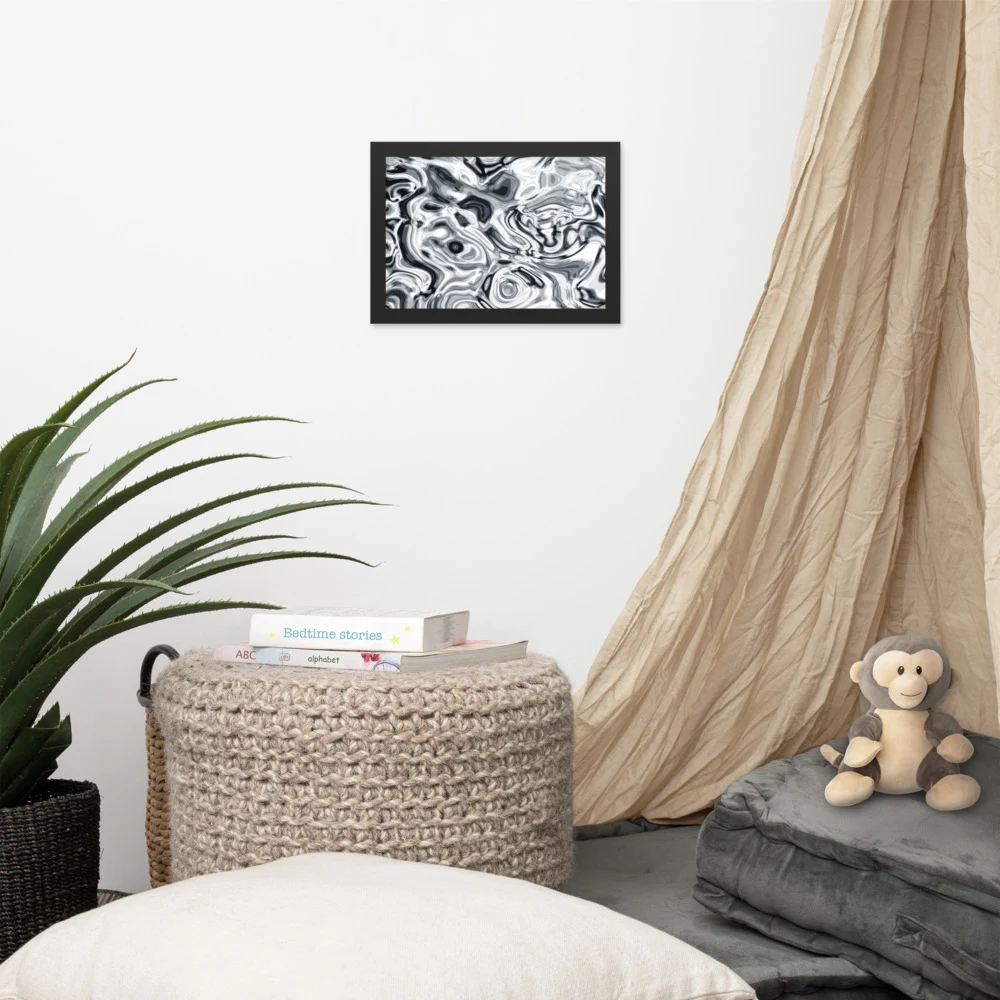 Cuadro enmarcado premium, diseño Plata en 30 × 21 cm: 17893