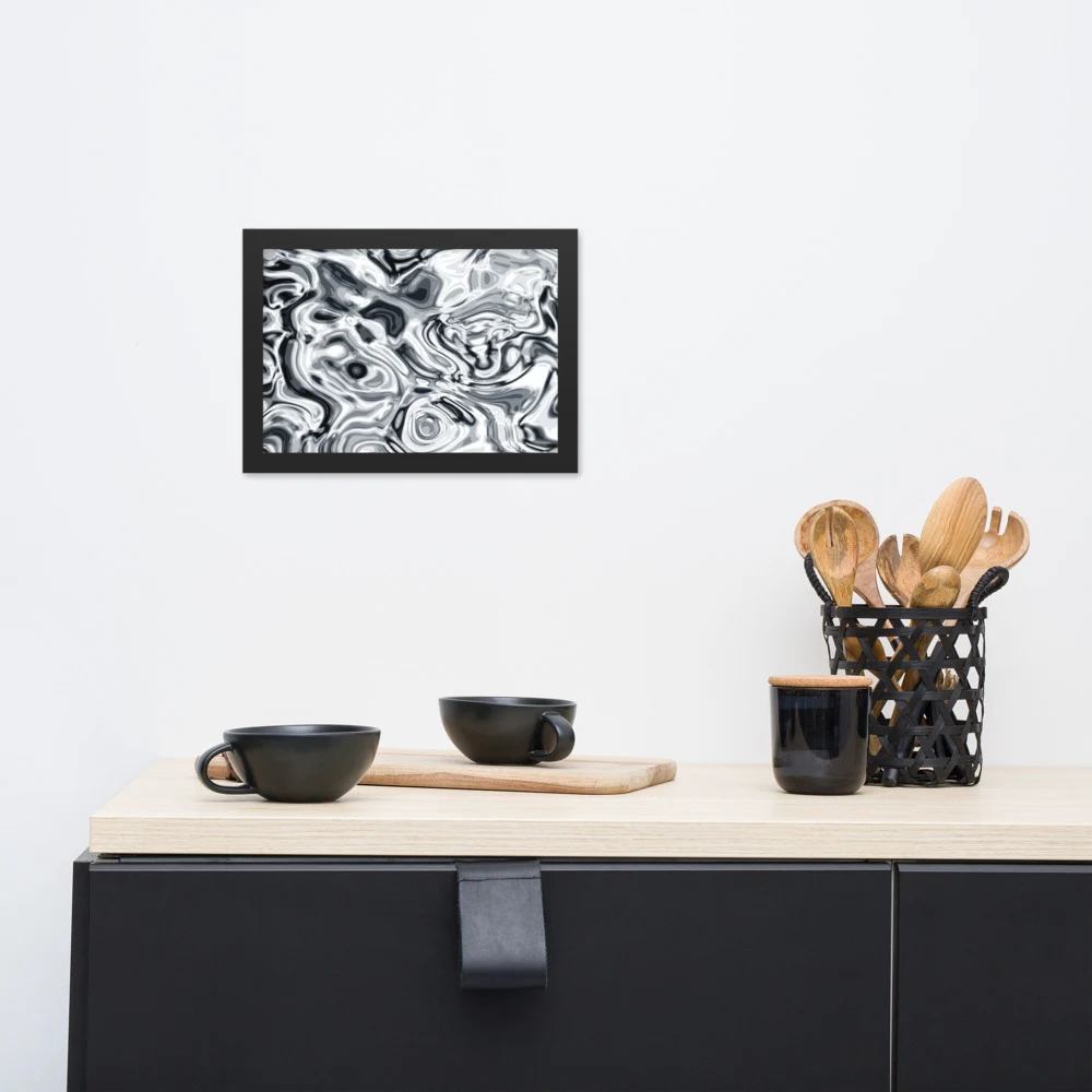 Cuadro enmarcado premium, diseño Plata en 30 × 21 cm: 17901