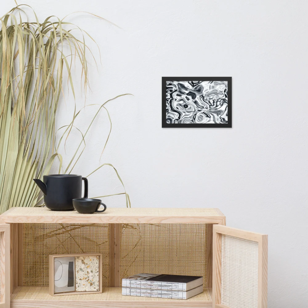 Cuadro enmarcado premium, diseño Plata en 30 × 21 cm: 17909