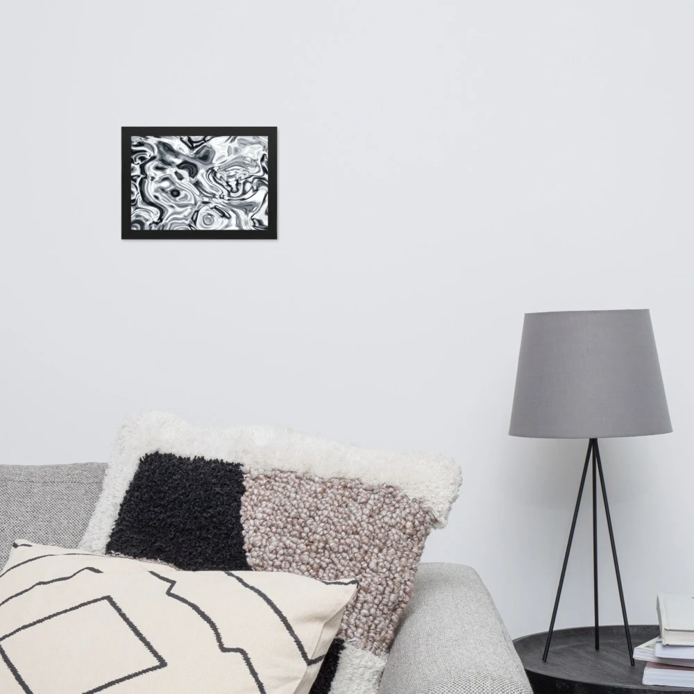 Cuadro enmarcado premium, diseño Plata en 30 × 21 cm: 17917