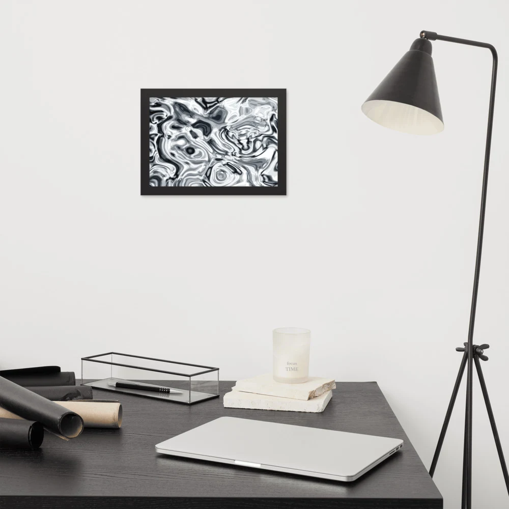 Cuadro enmarcado premium, diseño Plata en 30 × 21 cm: 17925
