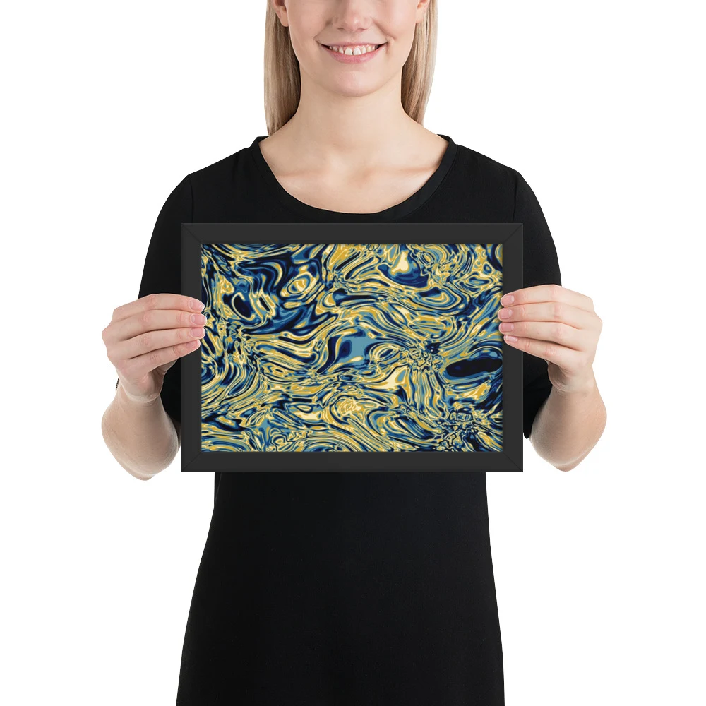 Cuadro enmarcado premium, diseño Titanio en 30 × 21 cm: 17815