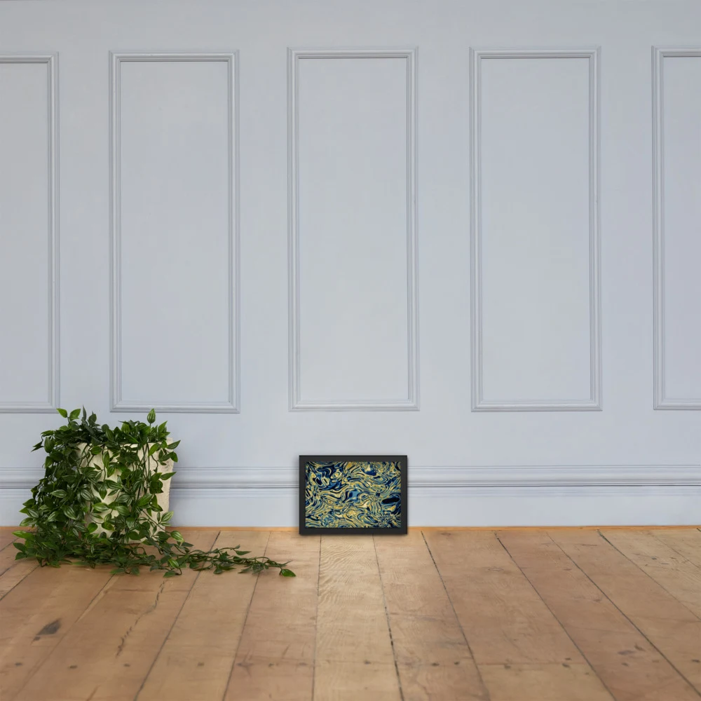 Cuadro enmarcado premium, diseño Titanio en 30 × 21 cm: 17835