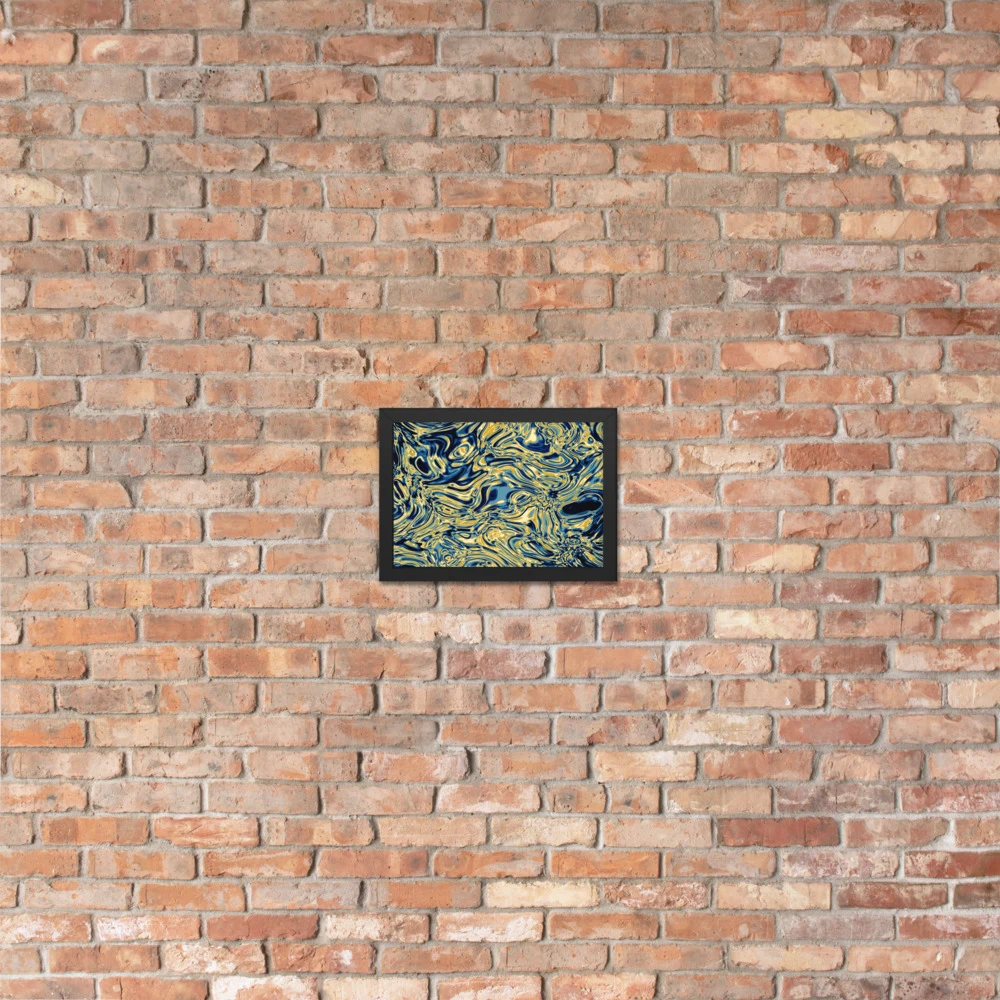 Cuadro enmarcado premium, diseño Titanio en 30 × 21 cm: 17859