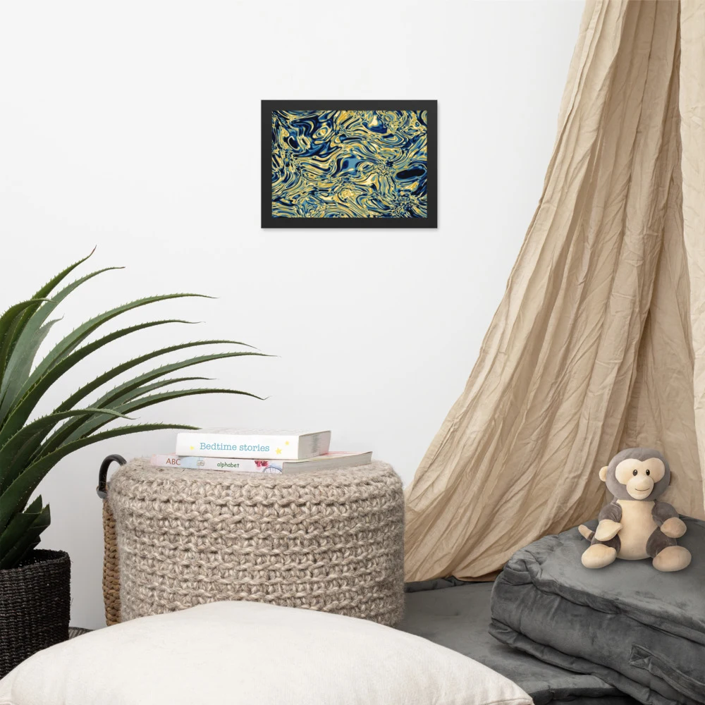 Cuadro enmarcado premium, diseño Titanio en 30 × 21 cm: 17893