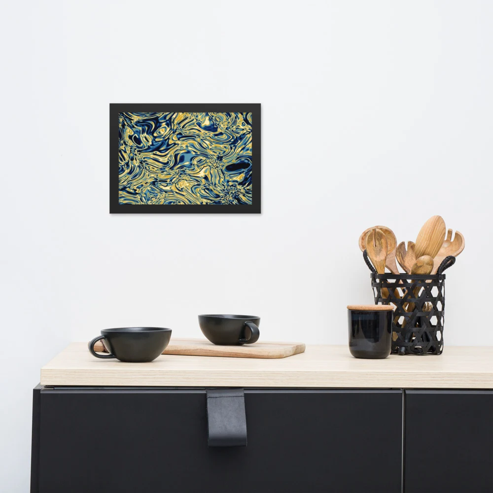 Cuadro enmarcado premium, diseño Titanio en 30 × 21 cm: 17901