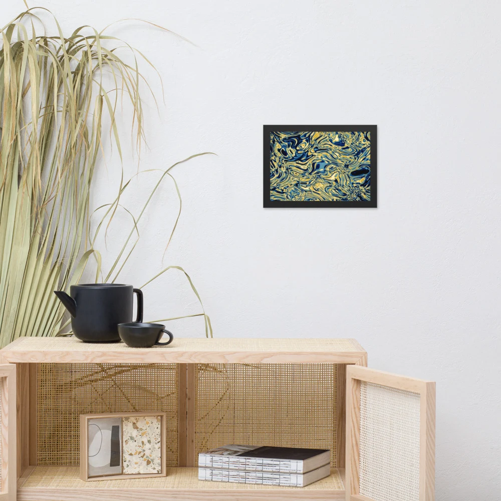 Cuadro enmarcado premium, diseño Titanio en 30 × 21 cm: 17909