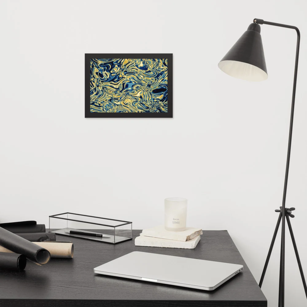 Cuadro enmarcado premium, diseño Titanio en 30 × 21 cm: 17925