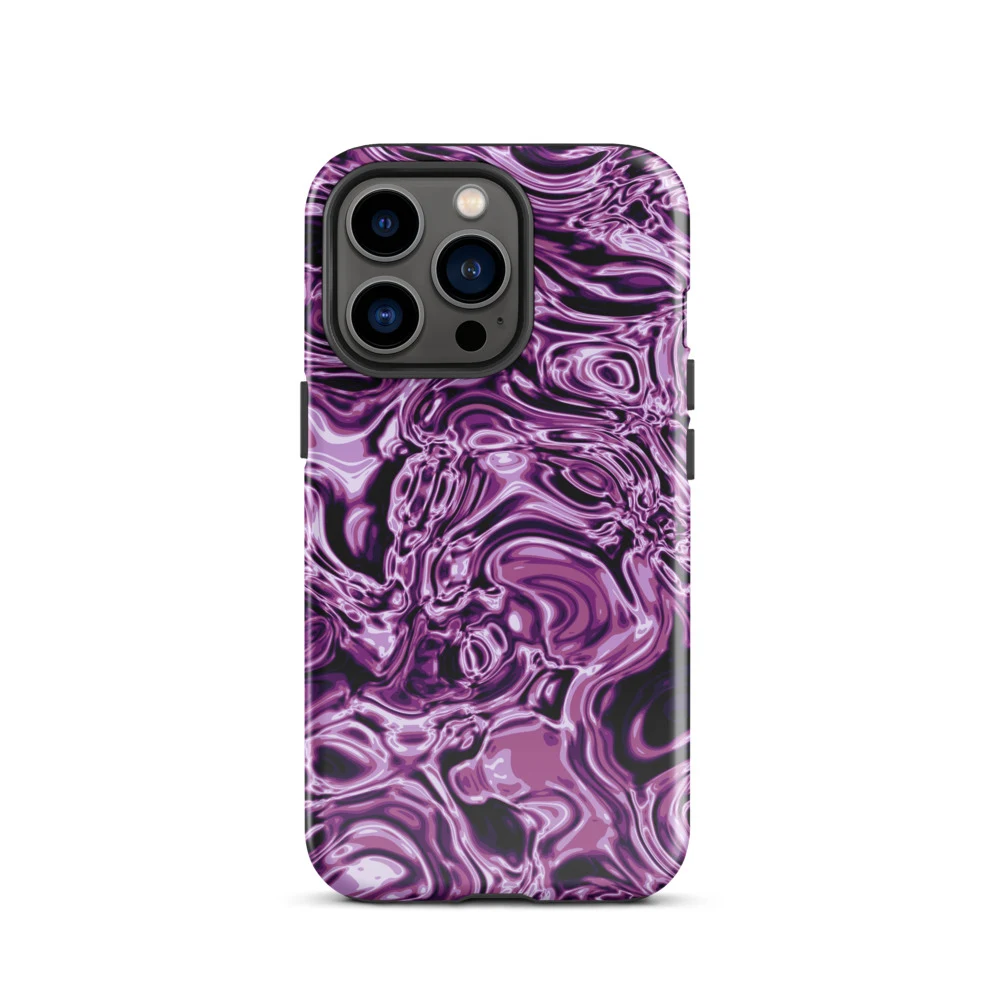 Funda reforzada premium para iPhone, diseño Amatista en iPhone 17 Pro Max: plana