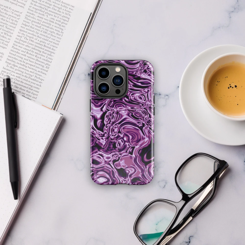Funda reforzada premium para iPhone, diseño Amatista en iPhone 17 Pro Max: ambiente