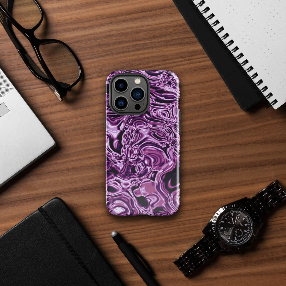 Funda reforzada premium para iPhone, diseño Amatista en iPhone 17 Pro Max: ambiente