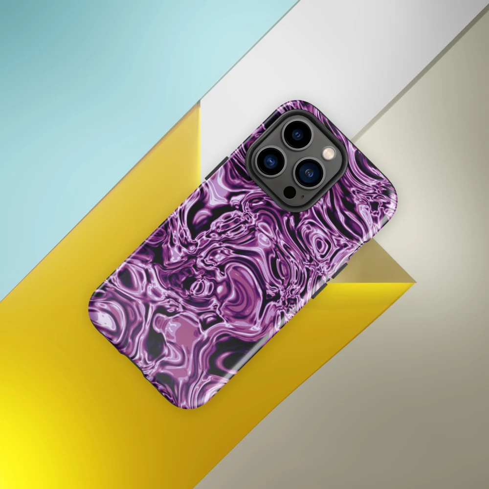 Funda reforzada premium para iPhone, diseño Amatista en iPhone 17 Pro Max: ambiente