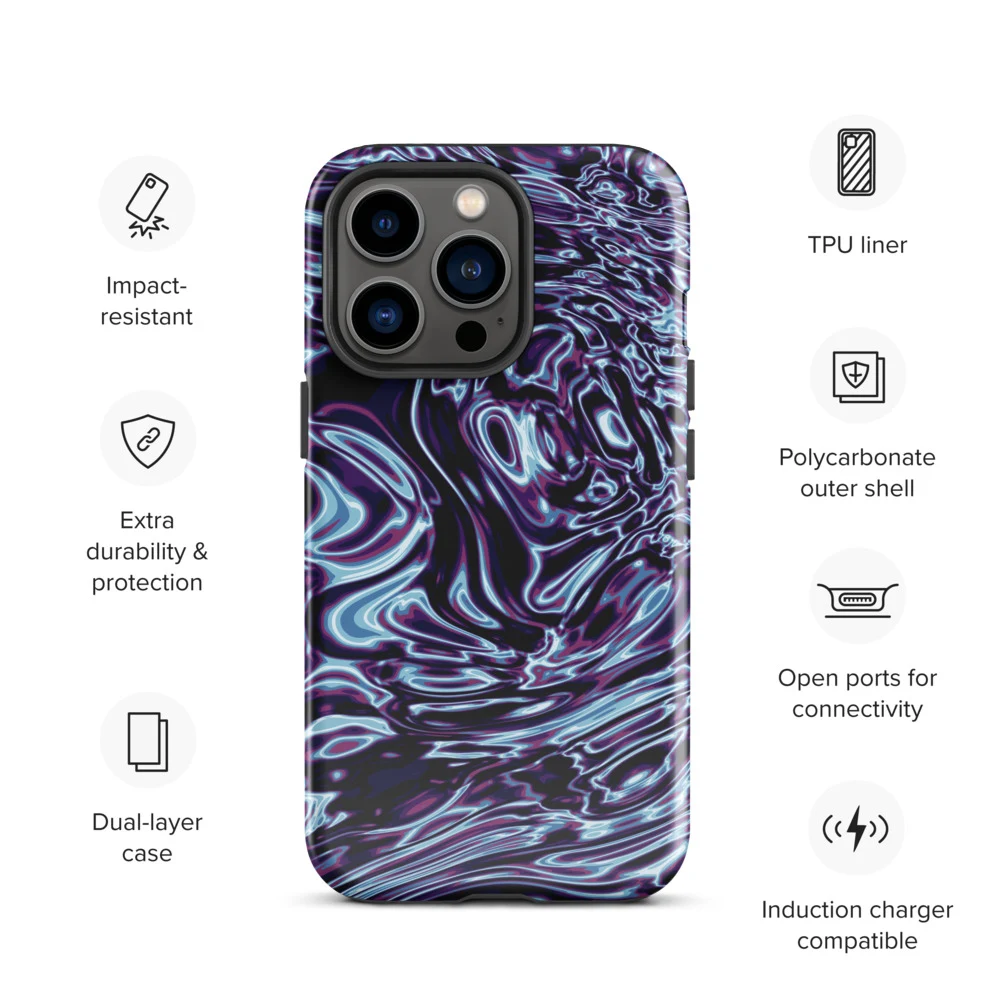 Funda reforzada premium para iPhone, diseño Cobalto en iPhone 17 Pro Max: product specs