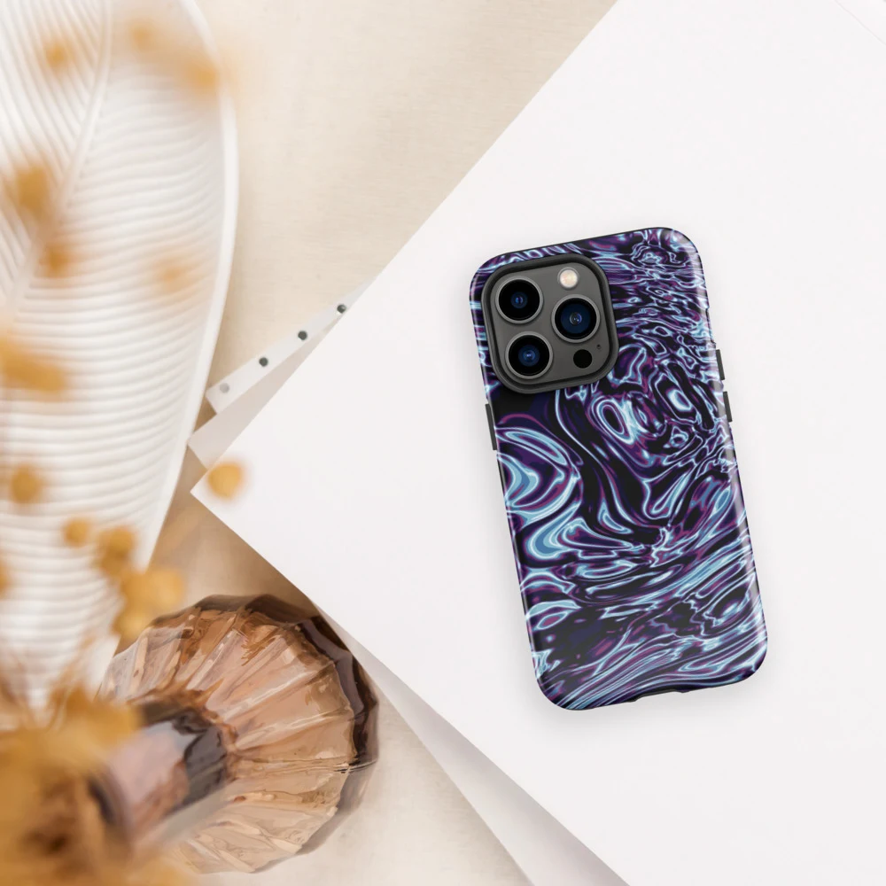 Funda reforzada premium para iPhone, diseño Cobalto en iPhone 17 Pro Max: ambiente
