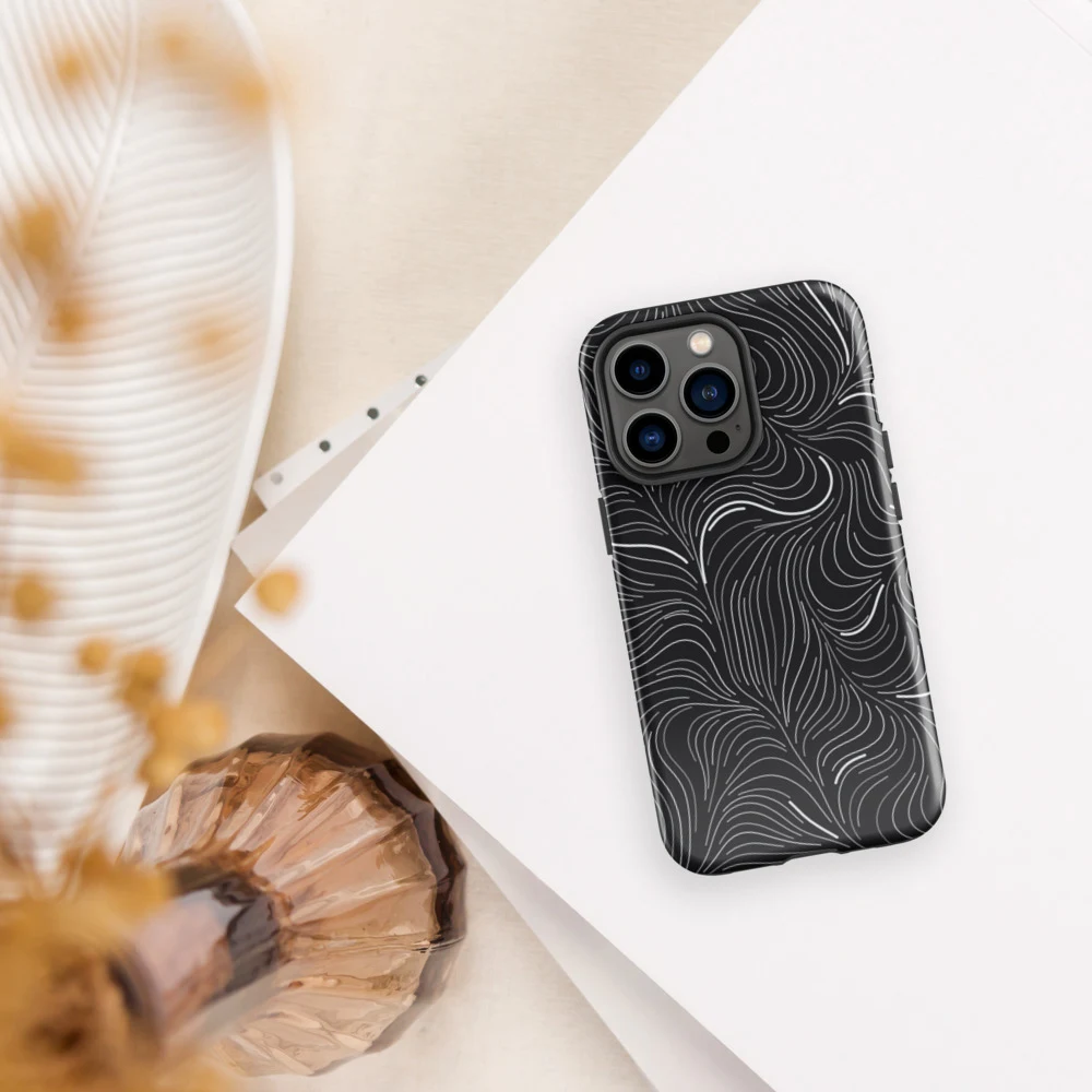 Funda reforzada premium para iPhone, diseño Flujo en iPhone 17 Pro Max: ambiente