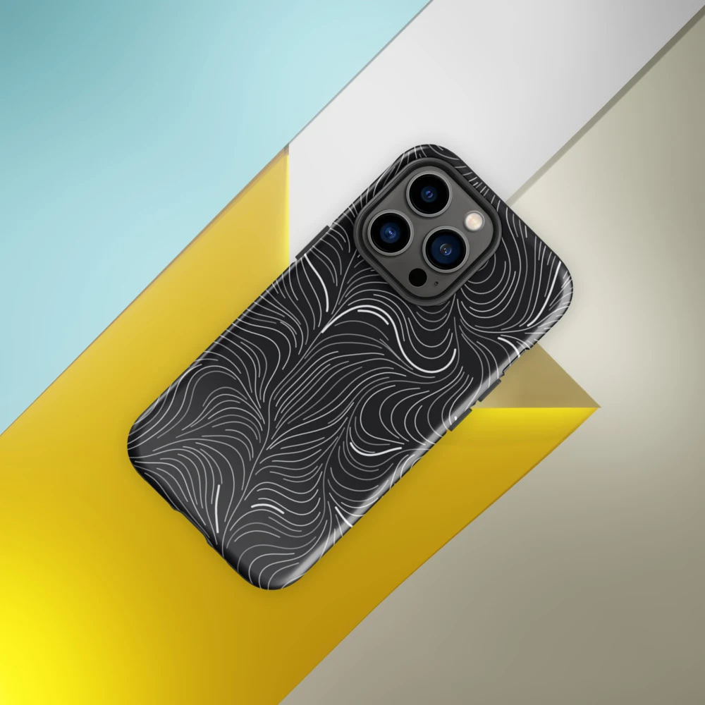 Funda reforzada premium para iPhone, diseño Flujo en iPhone 17 Pro Max: ambiente