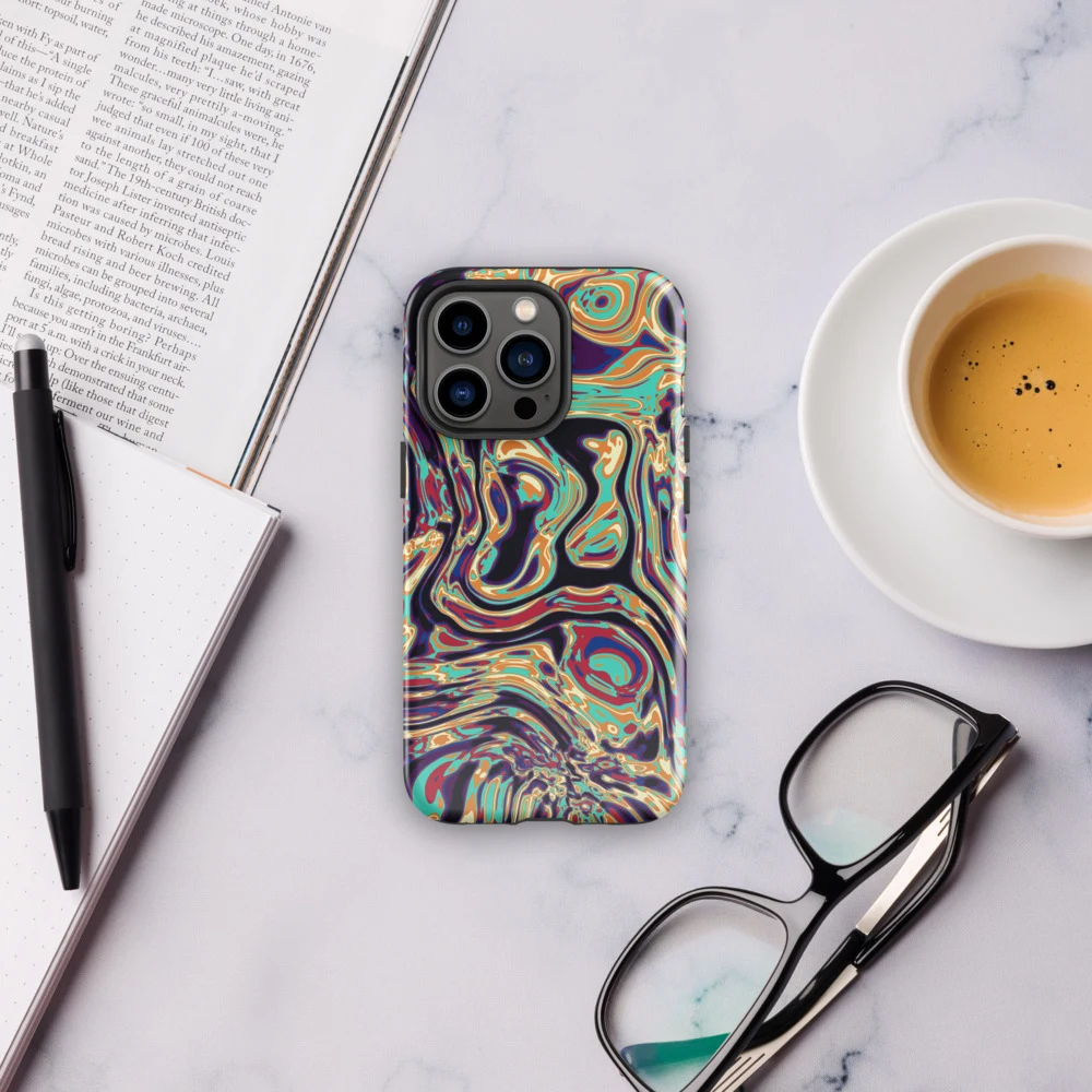 Funda reforzada premium para iPhone, diseño Gasolina en iPhone 17 Pro Max: ambiente