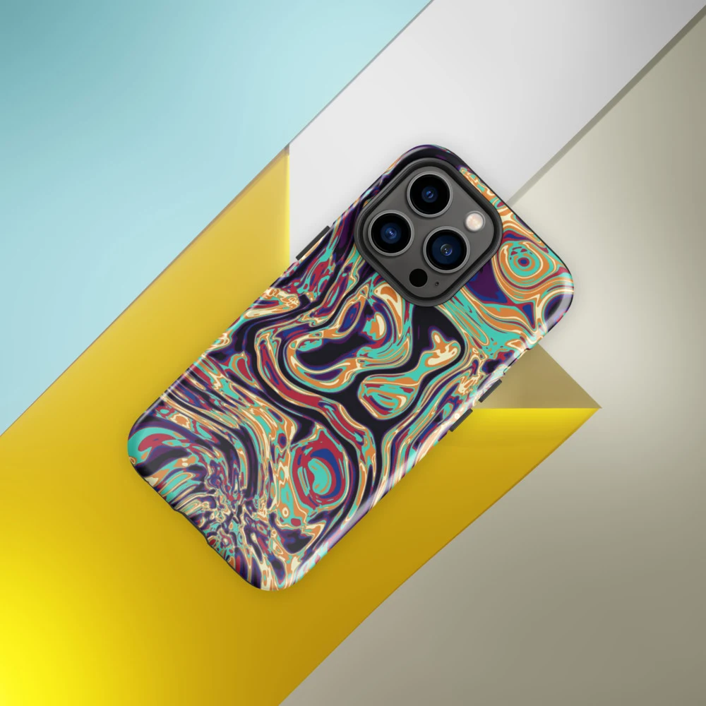 Funda reforzada premium para iPhone, diseño Gasolina en iPhone 17 Pro Max: ambiente
