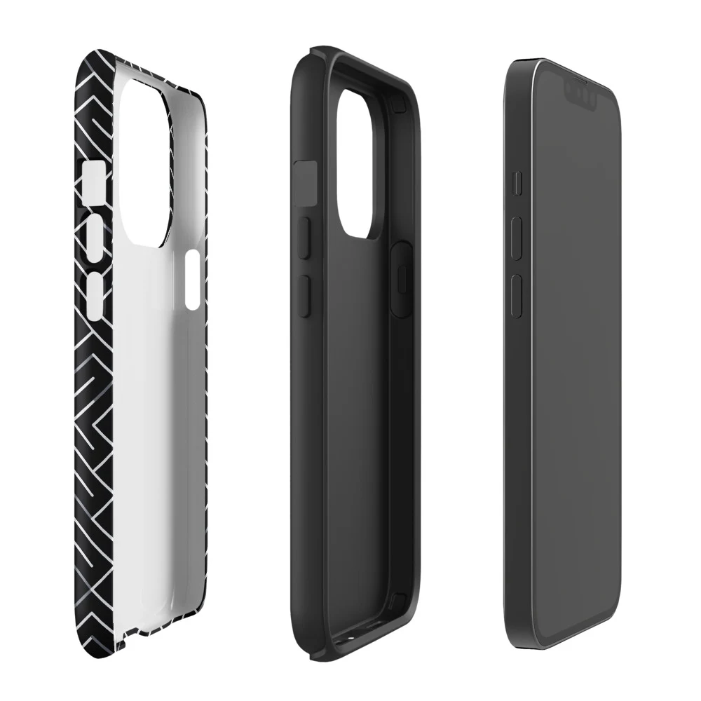 Funda reforzada premium para iPhone, diseño Laberinto en iPhone 17 Pro Max: ambiente