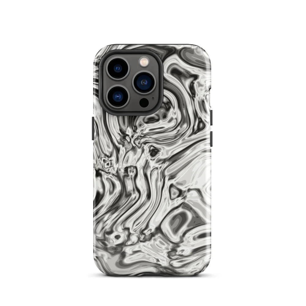 Funda reforzada premium para iPhone, diseño Oro blanco en iPhone 17 Pro Max: plana